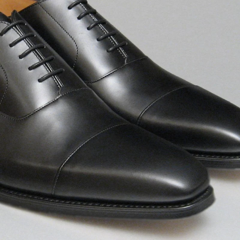 Cheaney Warwick in Black Calf Leather - Image 3